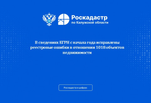 Исправление реестровых ошибок в ЕГРН в отношении объектов недвижимости, расположенных на территории Калужской области